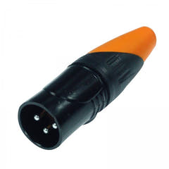 Enova 3-Pin XLR han kabelkontakt, Svart IP67 Outdoor