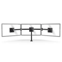 Ergonomiskt bildskärmsfäste för 3 bildskärmar (14-24")