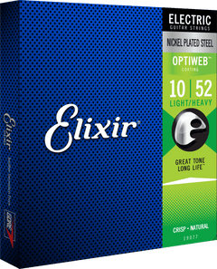 Elixir Optiweb gitarrsträngar (lätt/tung, 10-52)