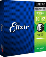 Elixir Optiweb gitarrsträngar (lätt/tung, 10-52)