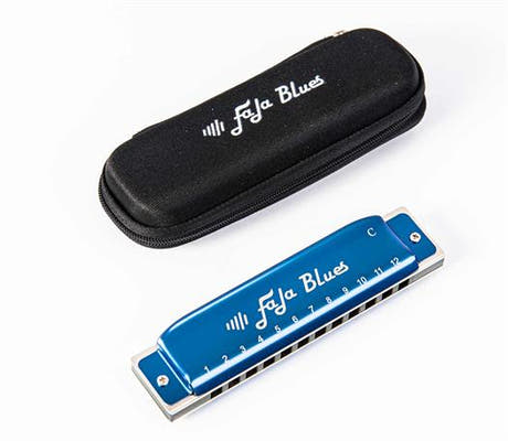 Easttop Fala 12-håls bluesharpa med alu. kam - C ton