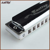 Easttop T008 Blues Harp munspel (F, Silver)