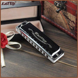 Easttop T008 Blues Harp munspel (F, Silver)