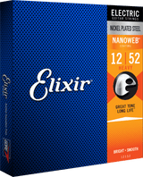 Elixir Nanoweb Guitar Strings (Tung, 12-52)