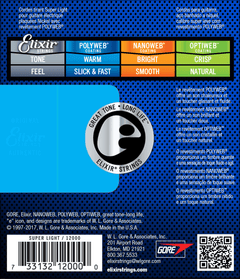Elixir Polyweb Guitar Strings (Super Light, 09-42)