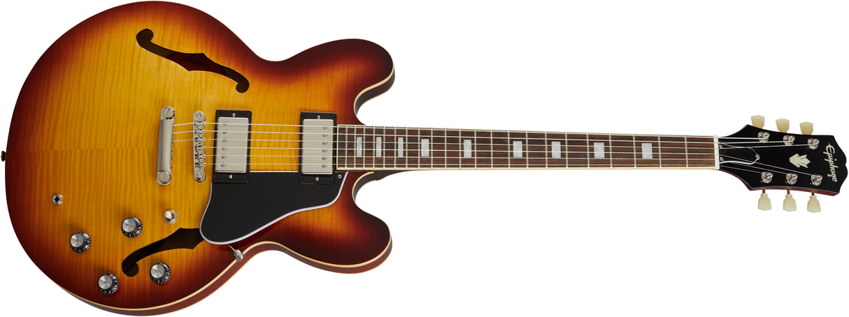 Epiphone ES-335 Figured Electric Guitar ( Raspberry Tea Burst )