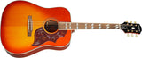 Epiphone Hummingbird All Solid Wood Aged Western Guitar ( Cherry Sunburst Gloss )