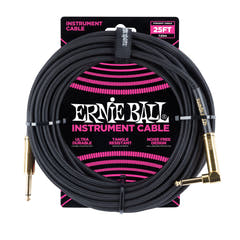 Ernie Ball 6058 gitarrkabel (svart, 7,5 m)