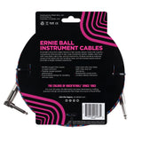 Ernie Ball 6063 gitarrkabel (svart, röd, vit, 7,5 m)