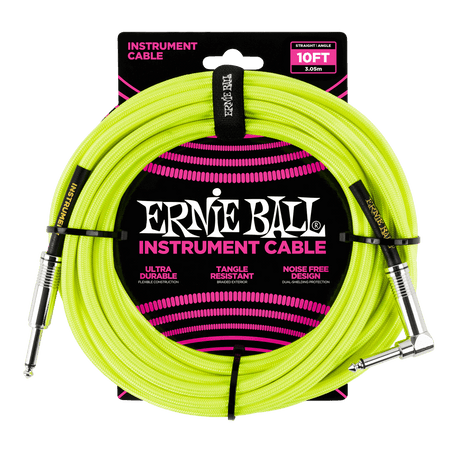 Ernie Ball 6080 gitarrkabel (gul, 3m)