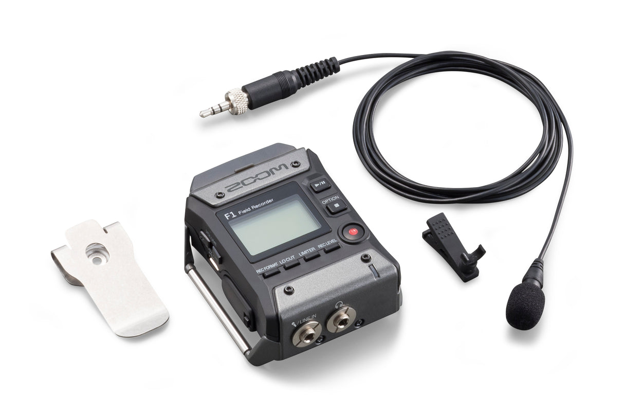 Zoom F1- LP Field Recorder + Lavalier mikrofon