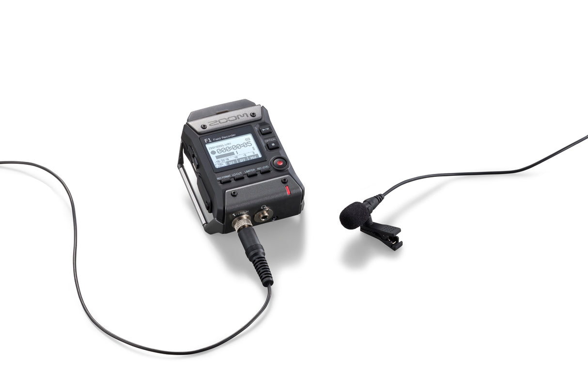 Zoom F1- LP Field Recorder + Lavalier mikrofon