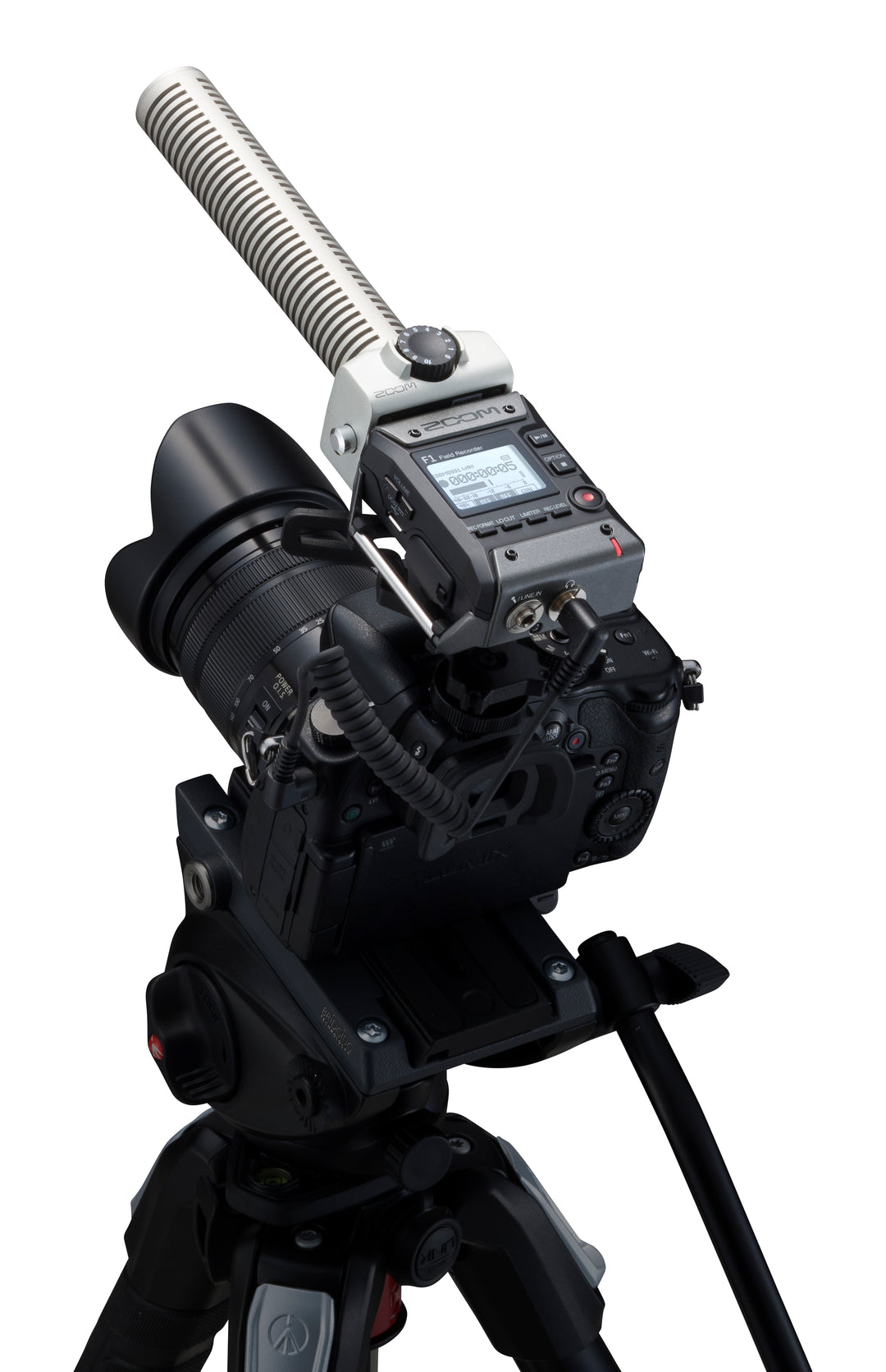Zoom F1-SP Field Recorder + hagelgevärsmikrofon