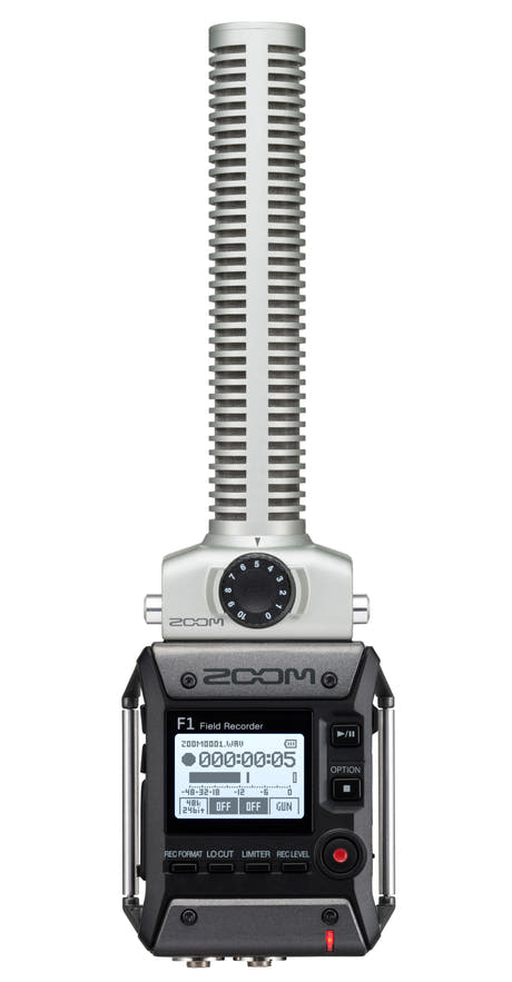 Zoom F1-SP Field Recorder + hagelgevärsmikrofon