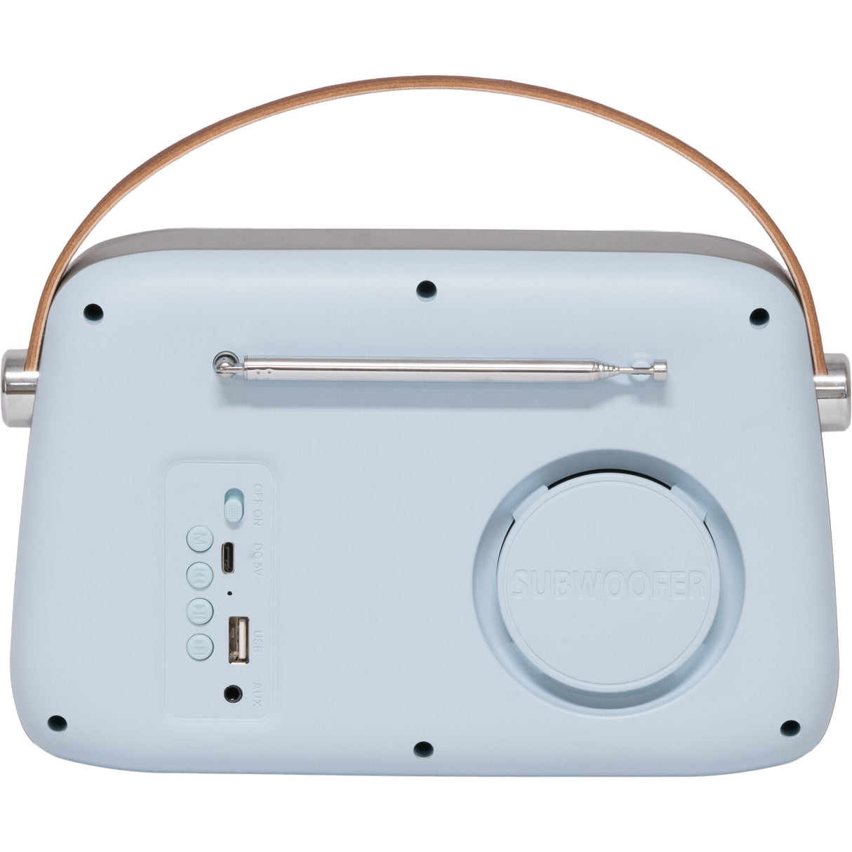 Madison Retro Radio med Bluetooth, FM och DAB (Ljusblå)