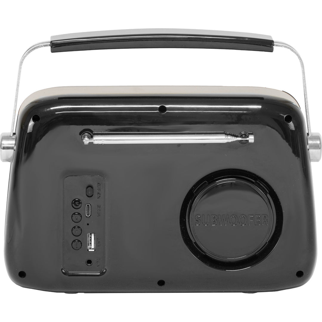 Madison Retro Radio med Bluetooth, FM och DAB (Svart)