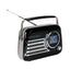 Madison Retro Radio med Bluetooth, FM och DAB (Svart)