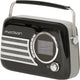 Madison Retro Radio med Bluetooth, FM och DAB (Svart)