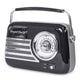 Madison Retro Radio med Bluetooth och FM (Svart)