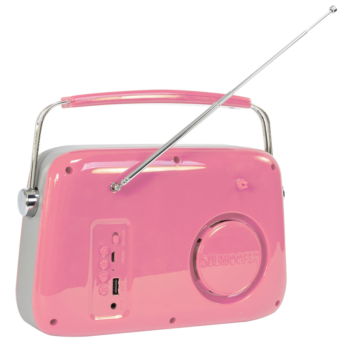 Madison Retro Radio med Bluetooth och FM (Rosa)