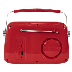 Madison Retro Radio med Bluetooth och FM (röd)