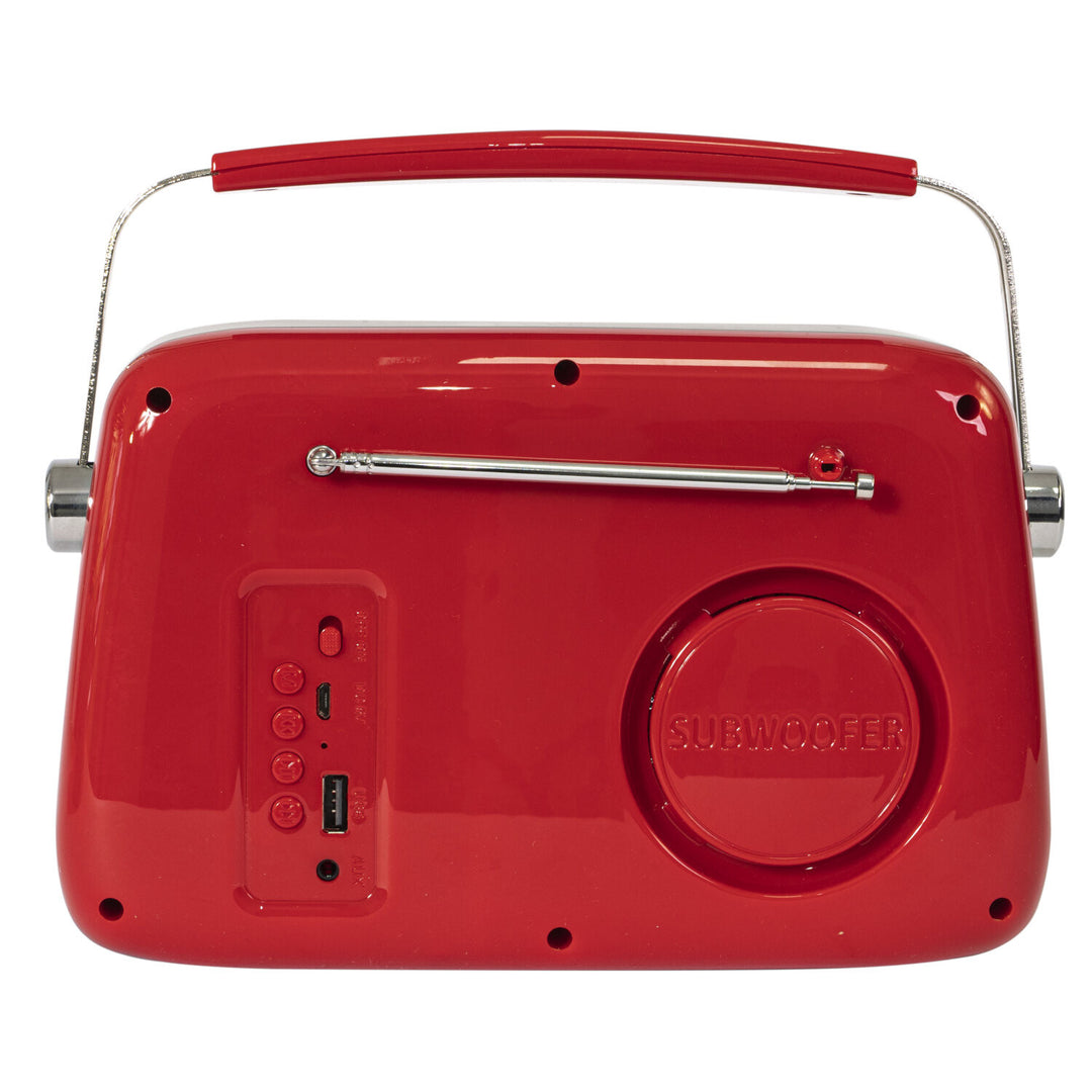Madison Retro Radio med Bluetooth och FM (röd)