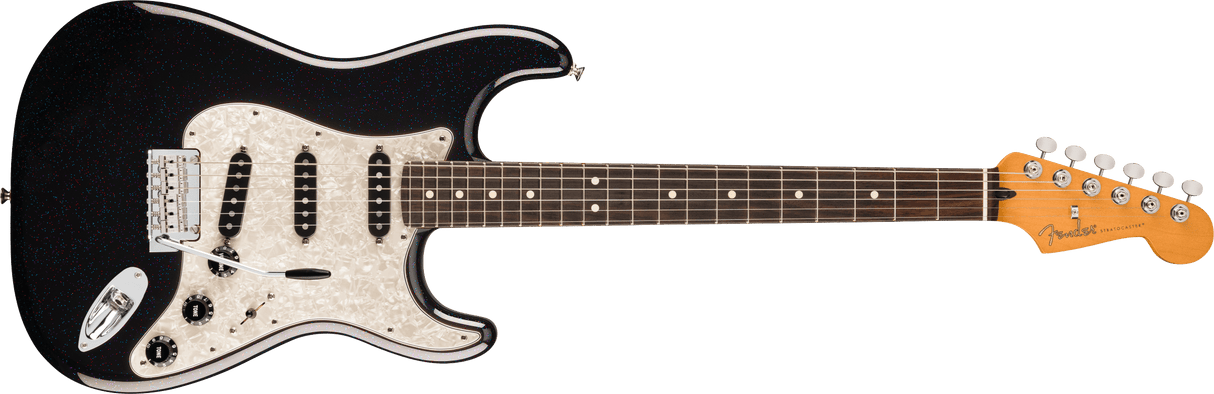 Fender 70-årsjubileumsspelare Stratocaster elgitarr (Nebula Noir)