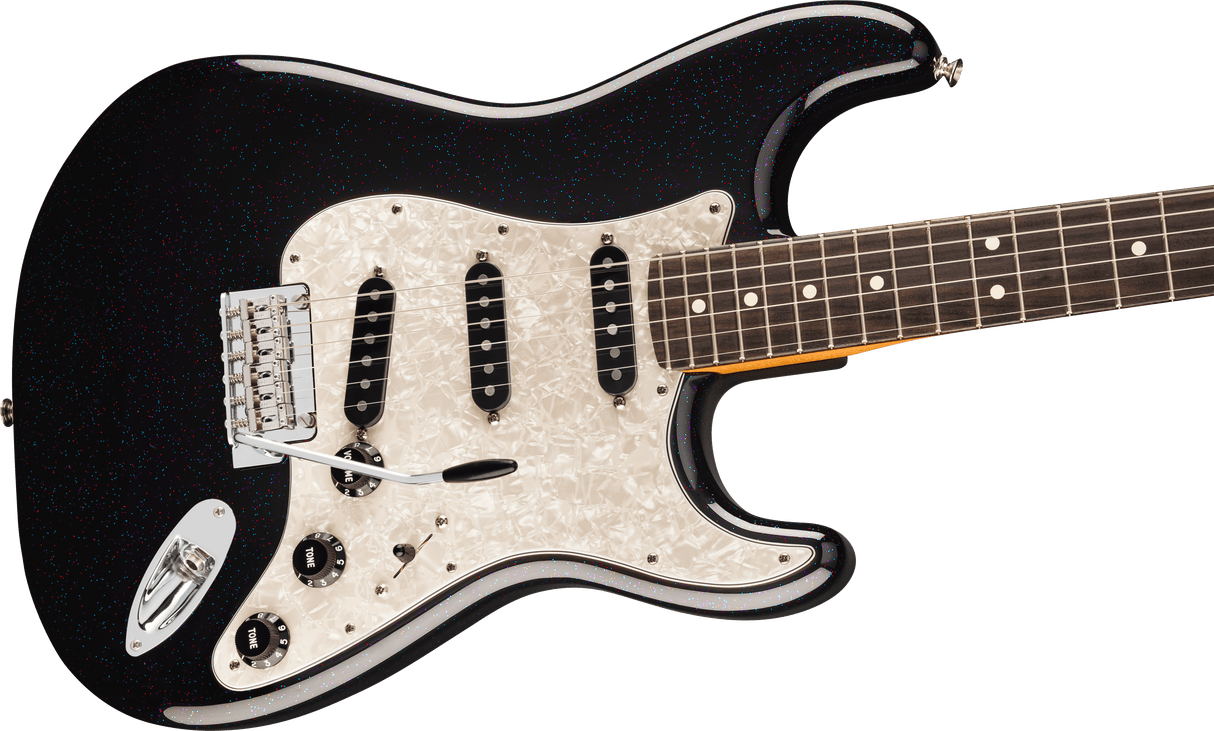 Fender 70-årsjubileumsspelare Stratocaster elgitarr (Nebula Noir)