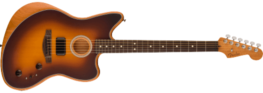Fender Acoustasonic Player Jazzmaster elgitarr (2-färgad Sunburst )