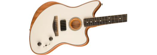 Fender American Acoustasonic Jazzmaster elgitarr (Arctic White )