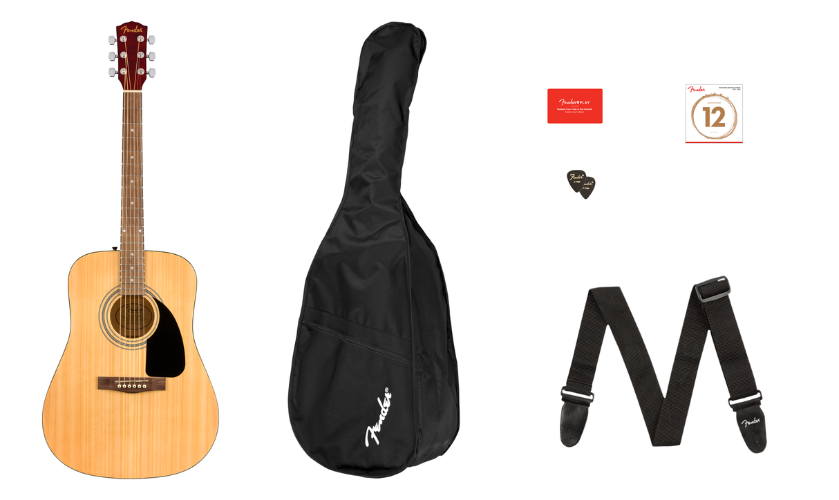 Fender FA-115 Dreadnought Western Guitar Pack (naturligt)