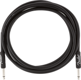 Fender professionell gitarrkabel (svart, 3m)