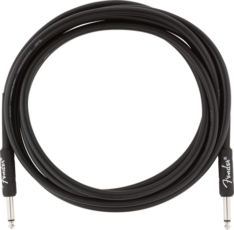 Fender professionell gitarrkabel (svart, 3m)
