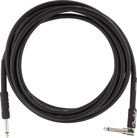 Fender professionell gitarrkabel vinkelplugg (svart, 3m)