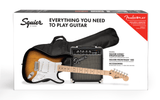 Fender Squier Sonic Stratocaster startpaket för elgitarr ( Sunburst )