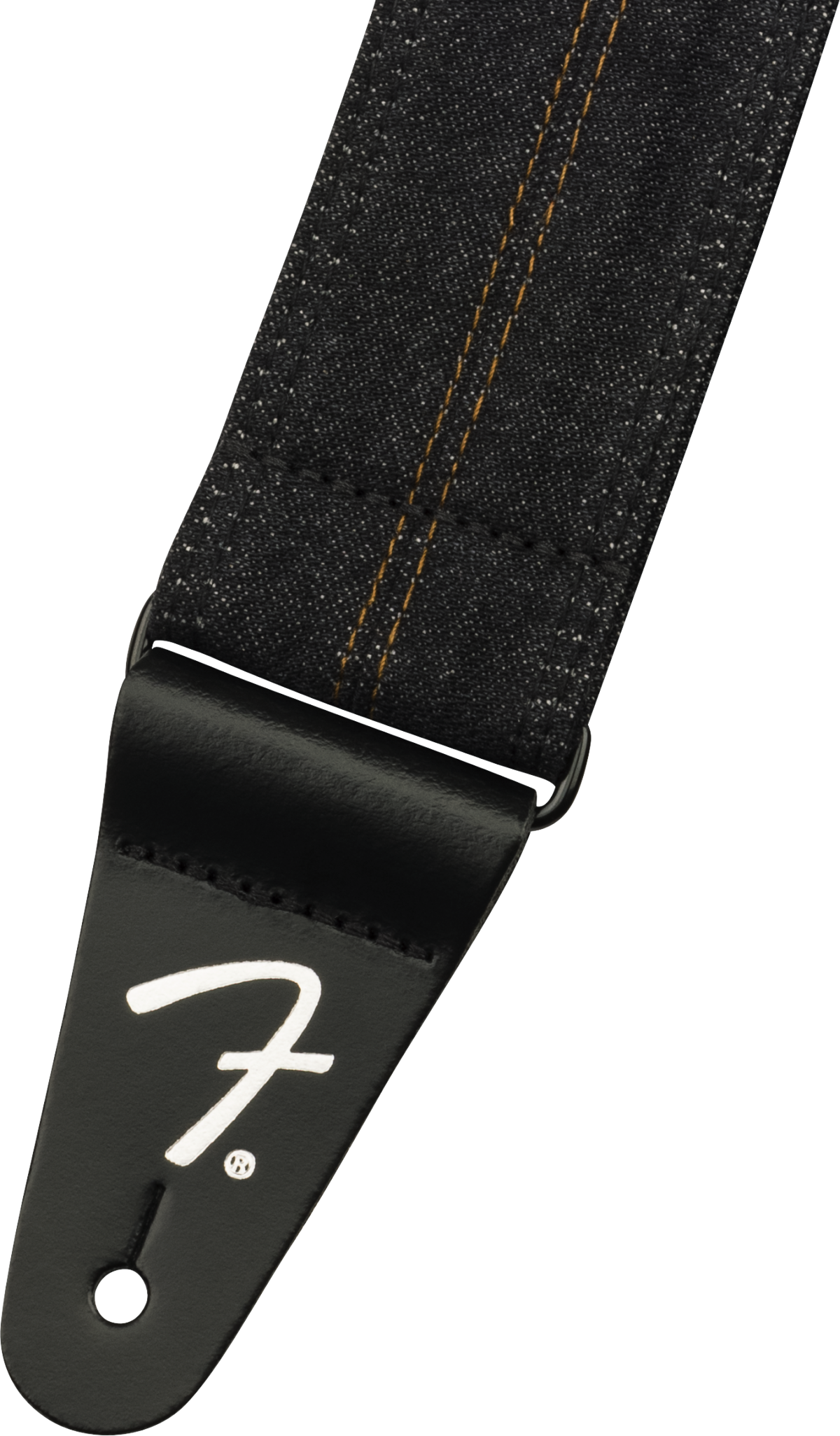 Fender x Wrangler Denim gitarrrem (tvättad Black söm, 2")