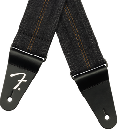Fender x Wrangler Denim gitarrrem (tvättad Black söm, 2")