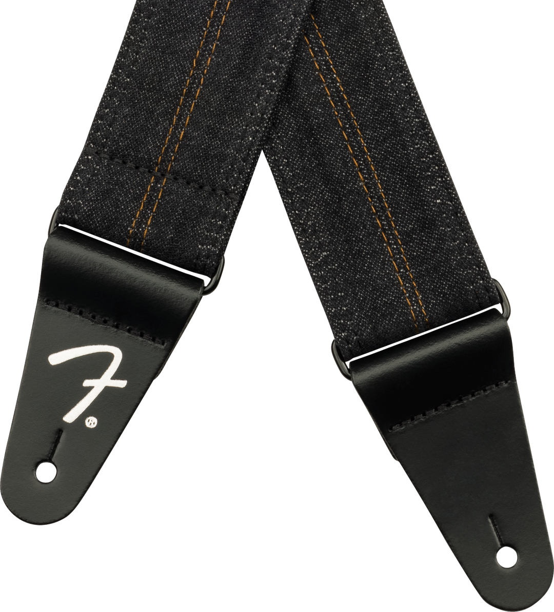 Fender x Wrangler Denim gitarrrem (tvättad Black söm, 2")