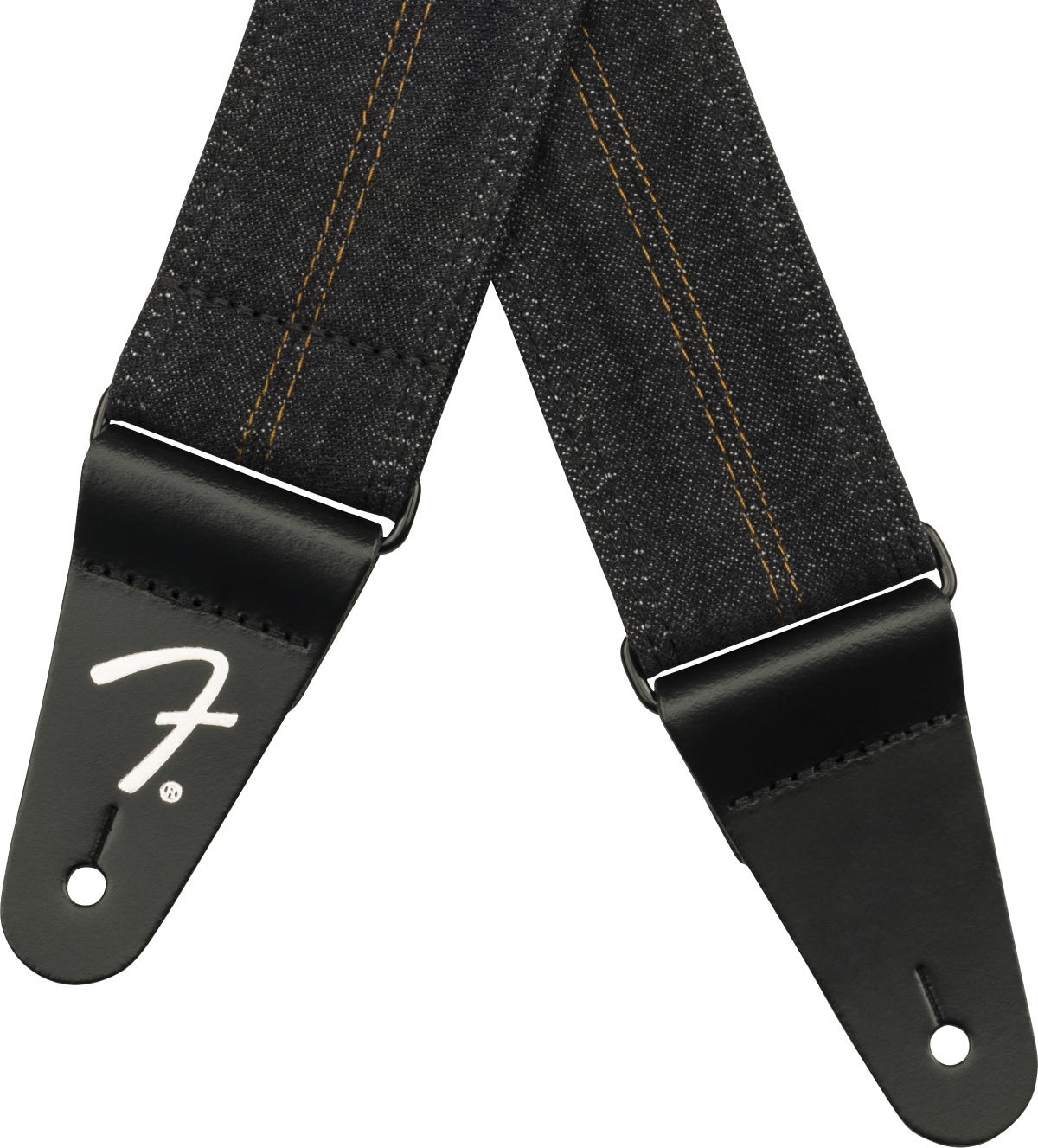 Fender x Wrangler Denim gitarrrem (tvättad Black söm, 2")