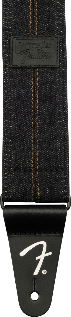 Fender x Wrangler Denim gitarrrem (tvättad Black söm, 2")