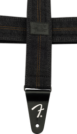 Fender x Wrangler Denim gitarrrem (tvättad Black söm, 2")