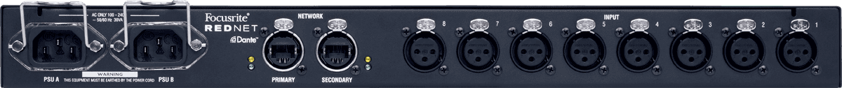 Focusrite RedNet MP8R mikrofonförförstärkare