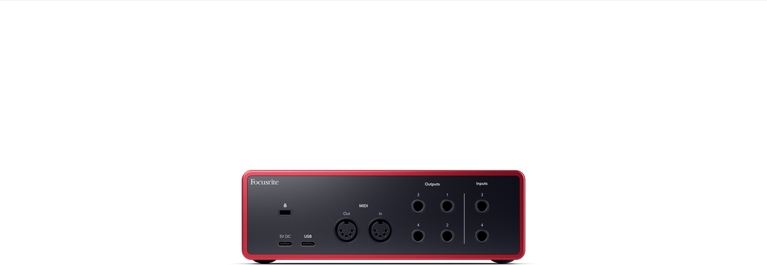 Focusrite Scarlett 4i4 4:e generationens ljudkort