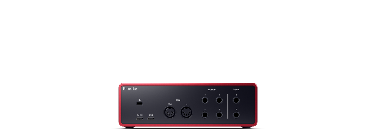 Focusrite Scarlett 4i4 4:e generationens ljudkort