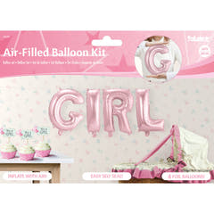 Folieballong Baby "Girl" (rosa)