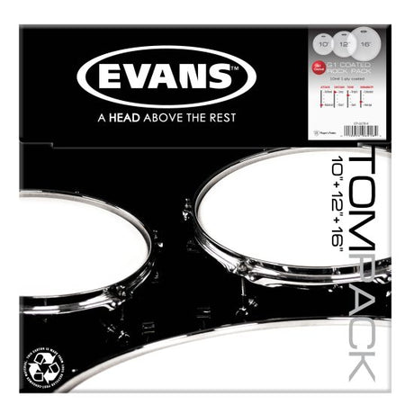 Evans G1 Skindpakke Standard Coated - 12", 13", 16"