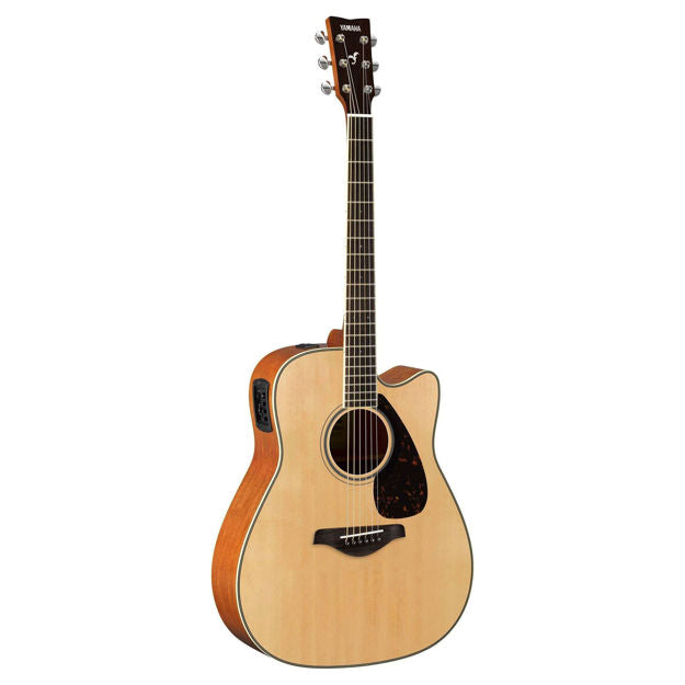 Yamaha Western Guitar FGX820C (Natural + Free Tuner)