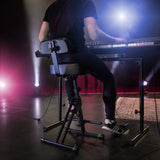 Gravity FM SEAT1 BR - Höjdjusterbar pall med fot- och ryggstöd