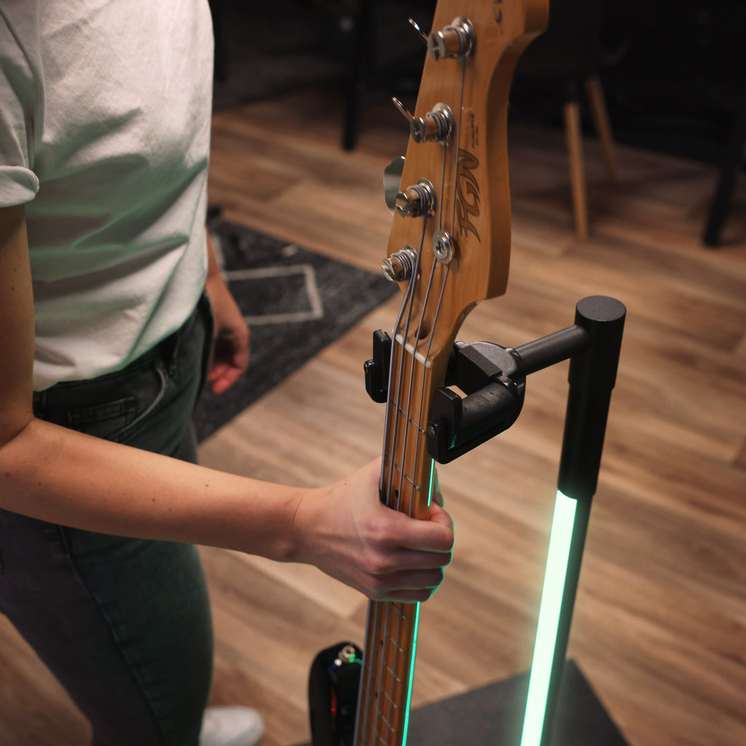 Gravity GS LS 01 NH B - Gitarrer GLOW-STAND®, Neckhug