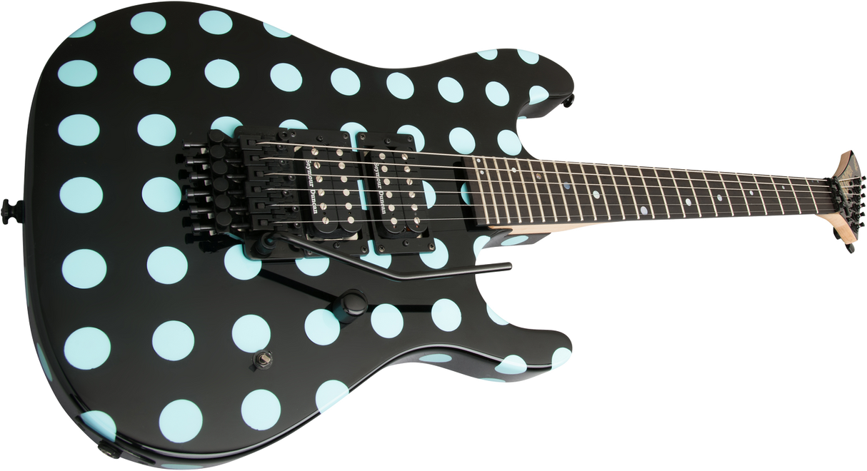 Kramer Guitars NightSwan elgitarr ( Black med Blue prickar)